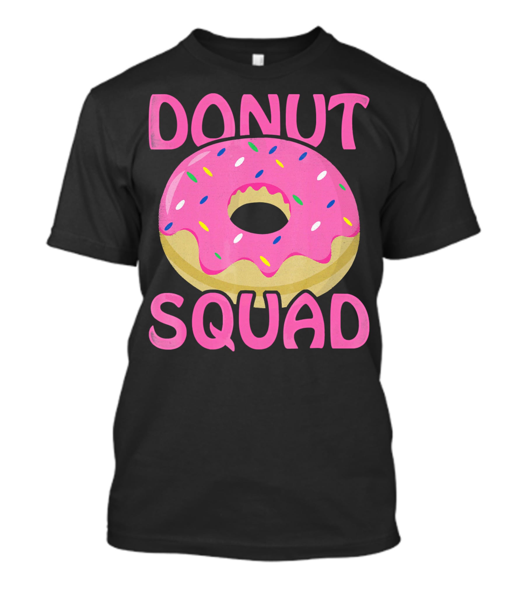 Donut Squad Pink Sprinkles Birthday T-Shirt