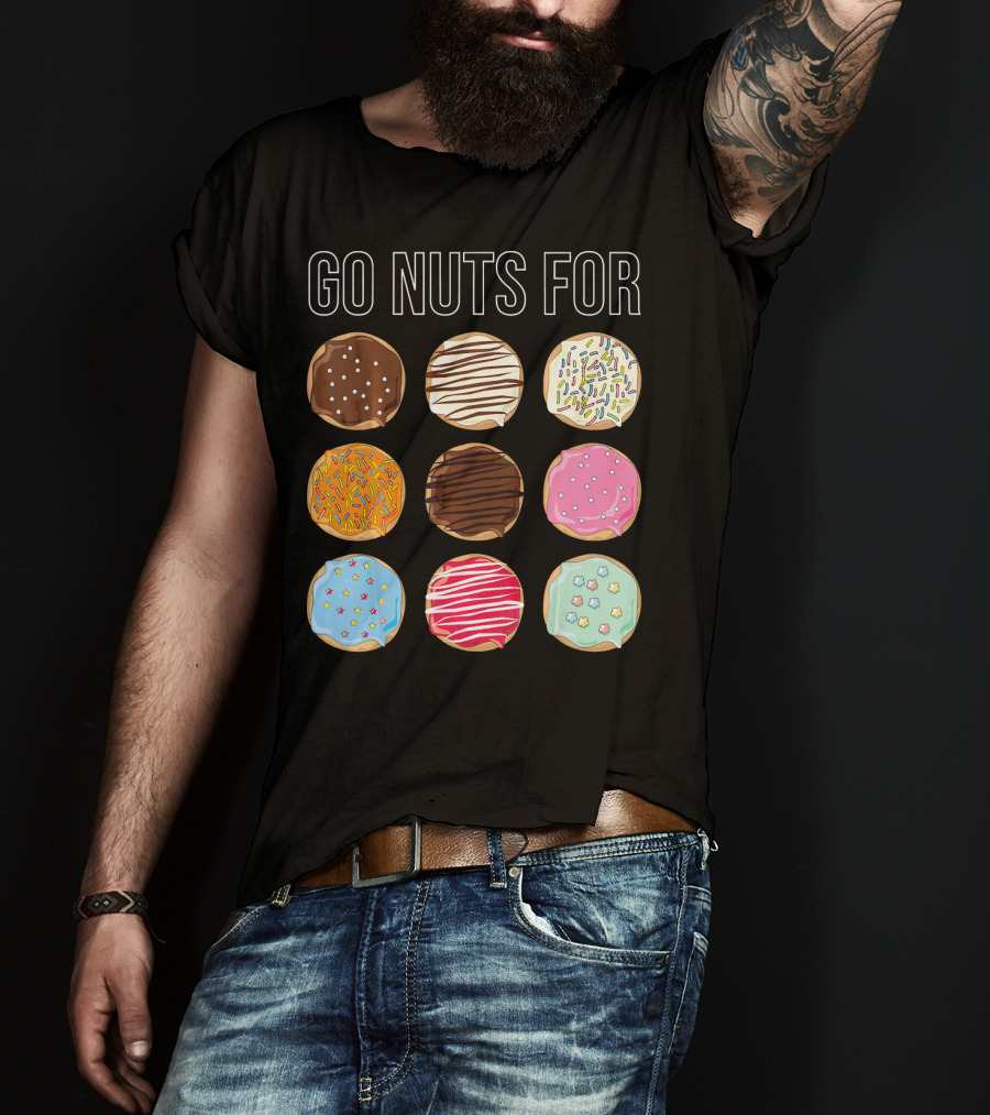 Go Nuts For Donuts Assorted Icing And Sprinkles T-Shirt