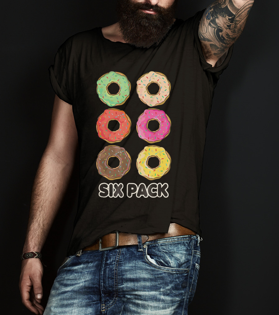 Six Pack Donut Muscle Funny T-Shirt