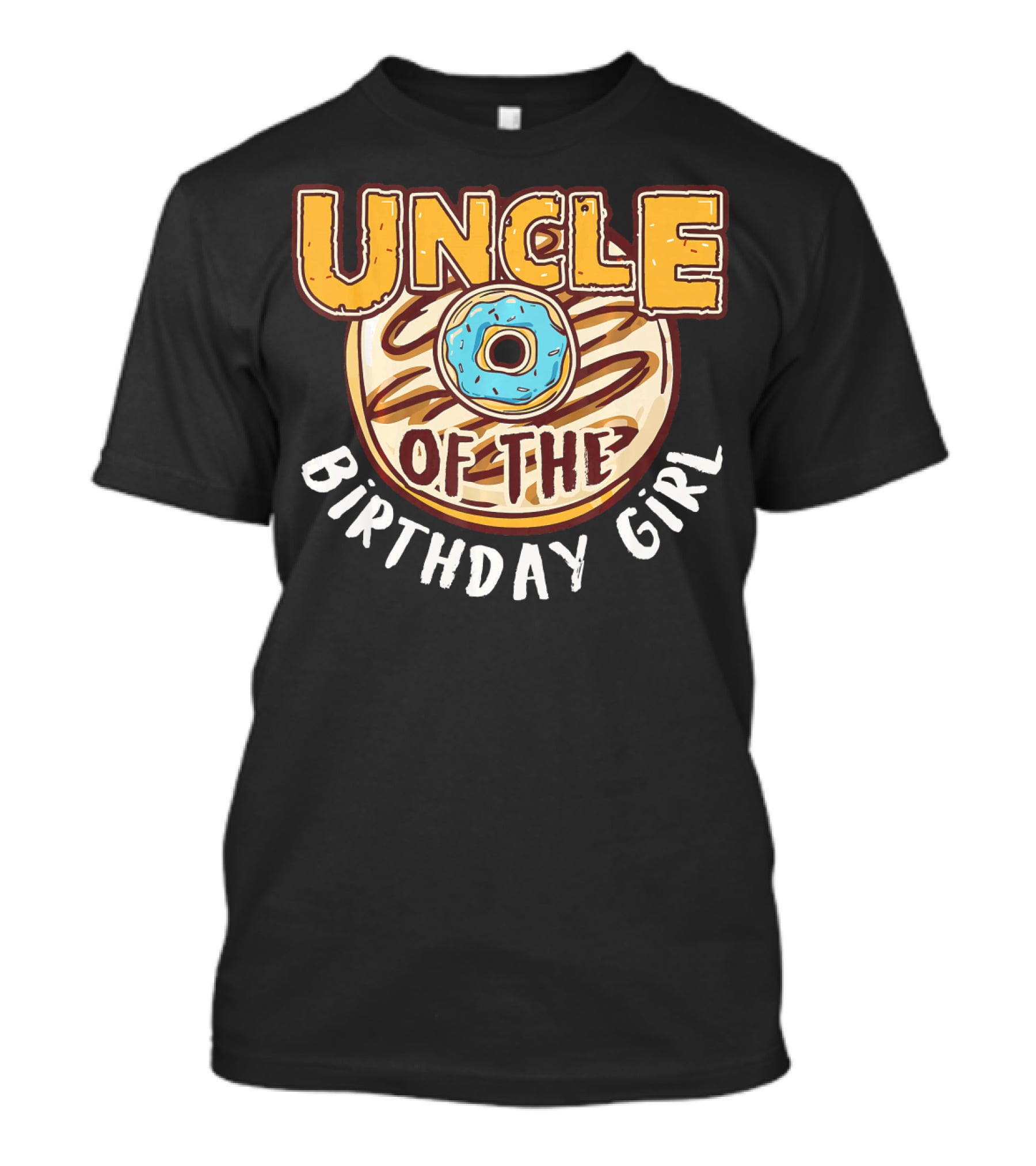 Uncle Of The Birthday Girl Donut T-Shirt