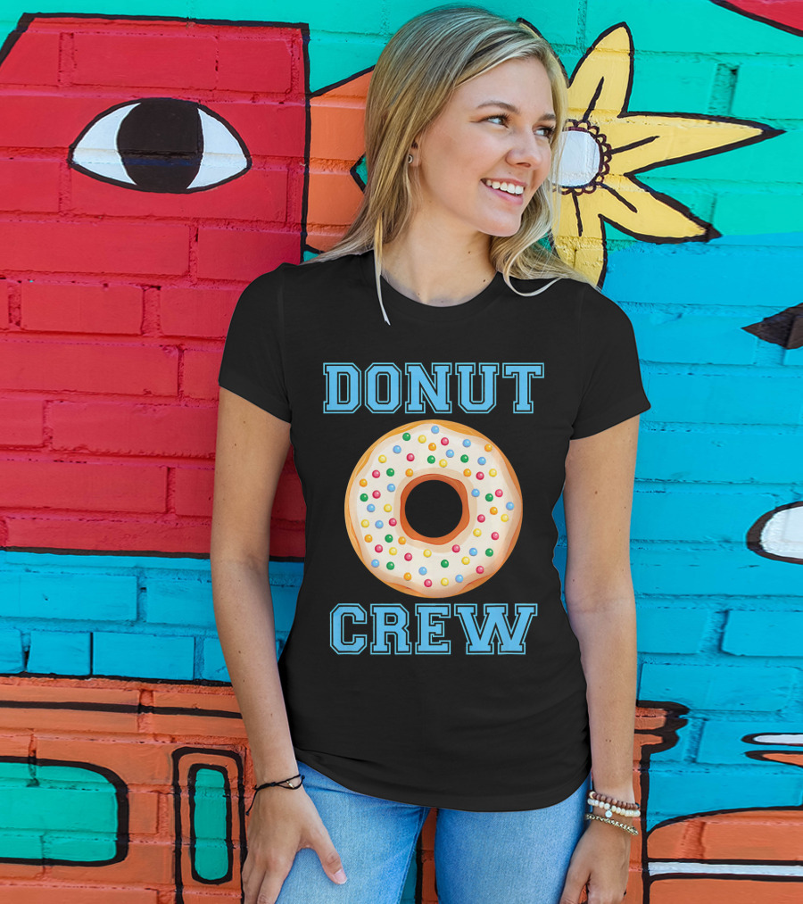 Donut Crew Matching Birthday Group With Sprinkles T-Shirt