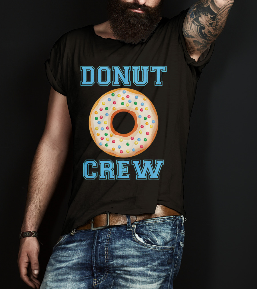 Donut Crew Matching Birthday Group With Sprinkles T-Shirt