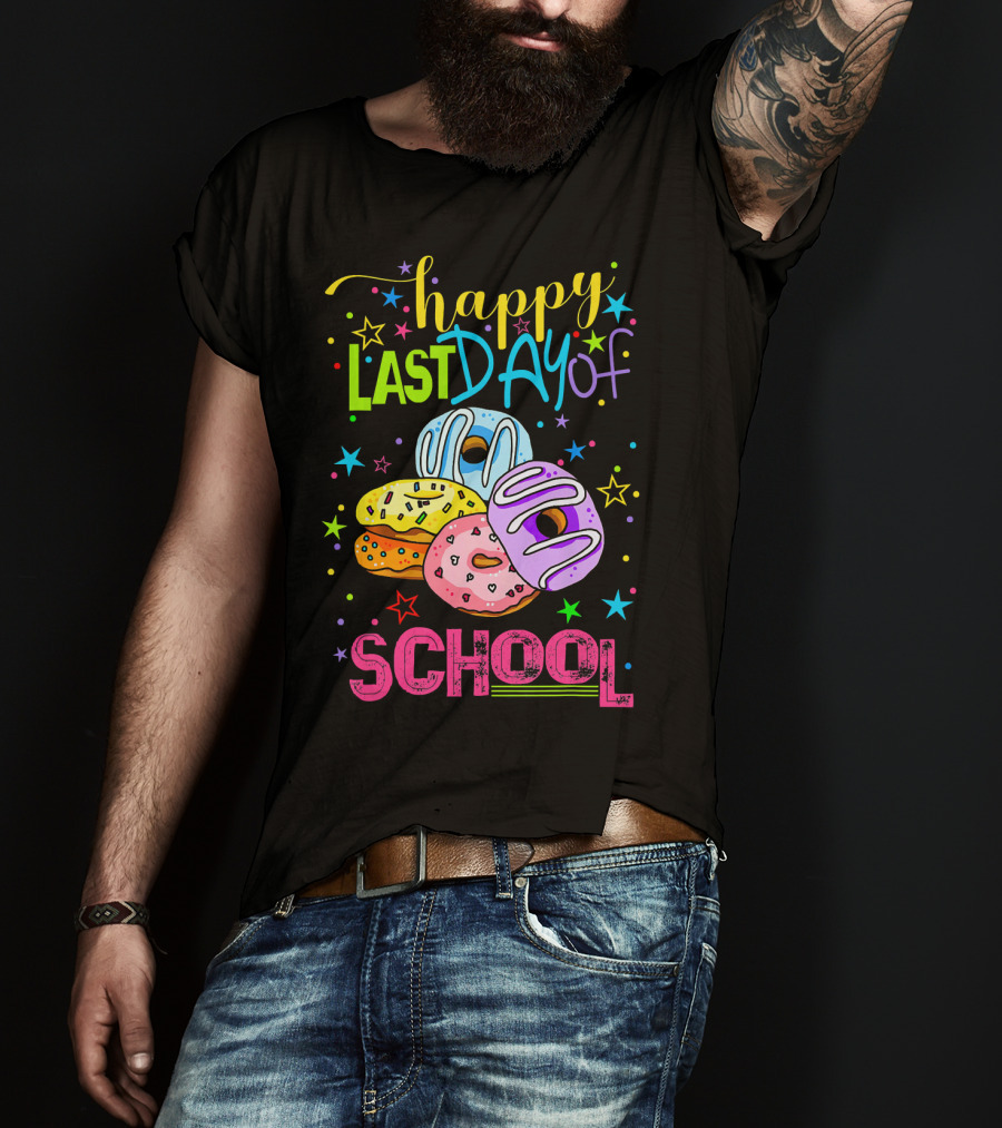 Happy Last Day Of School Donut T-Shirt
