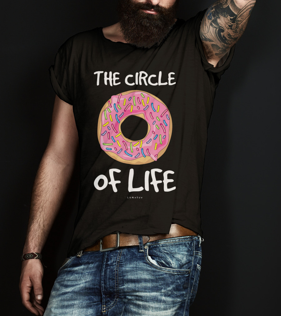 The Circle Of Life Funny Donut Sprinkles Lumfun T-Shirt