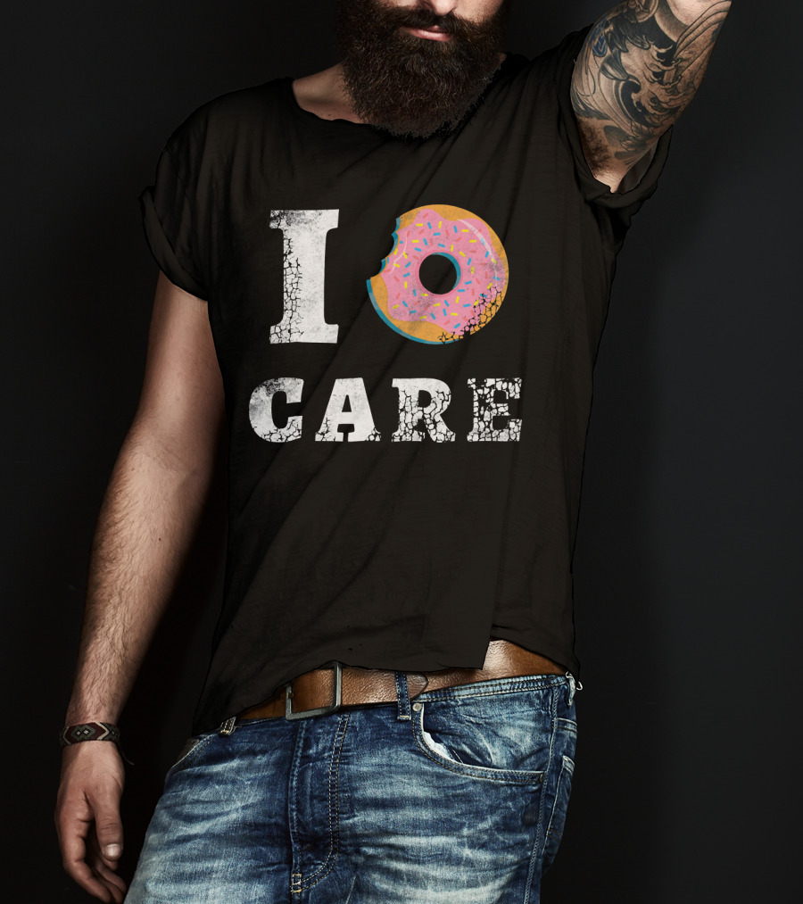 I Donut Care Love Donuts Food Sprinkles Bite T-Shirt