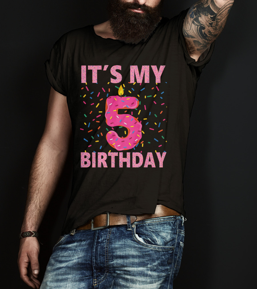 It's My 5 Birthday Sweet Donut T-Shirt