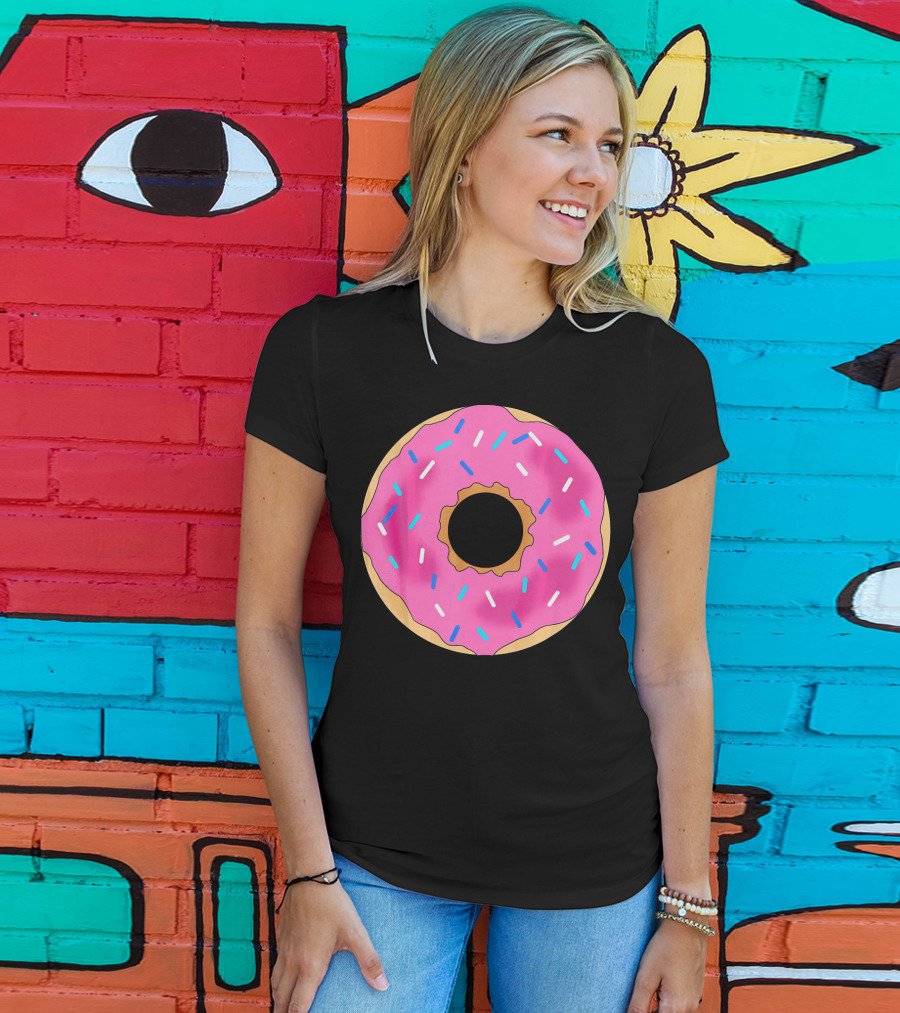 Donut Girls Tod Pink Frosted Sprinkles T-Shirt
