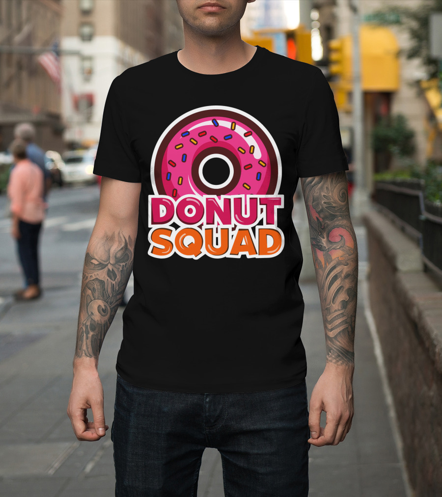 Cool Donut Squad Funny Doughnut Group with Sprinkles T-Shirt