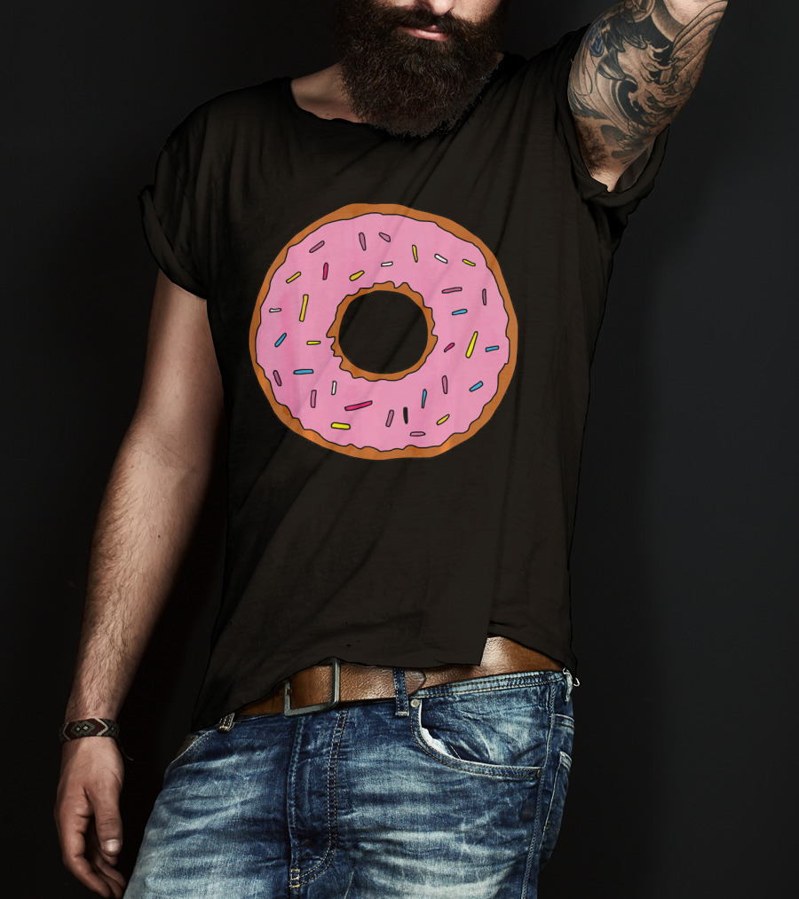 Pink Sprinkled Donuts Delicious Sweets Foodie T-Shirt