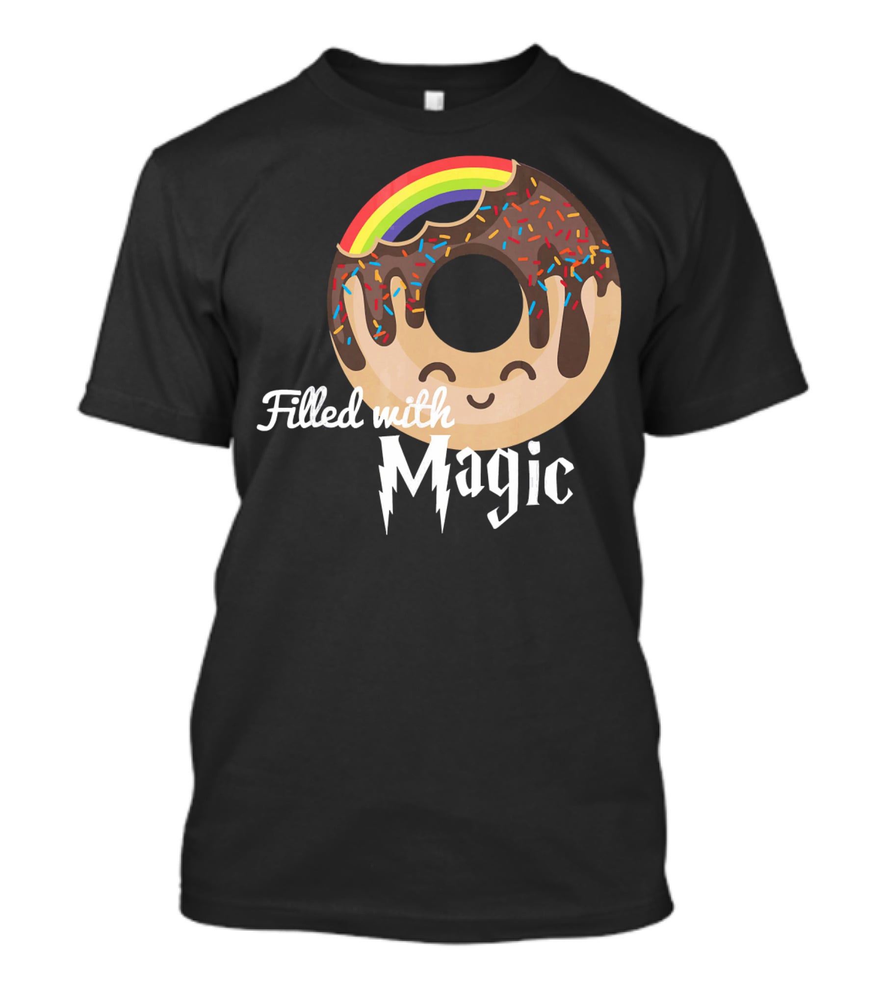 Magic Rainbow Choc Donut Filled With Magic T-Shirt