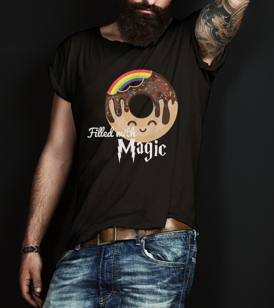 Magic Rainbow Choc Donut Filled With Magic T-Shirt