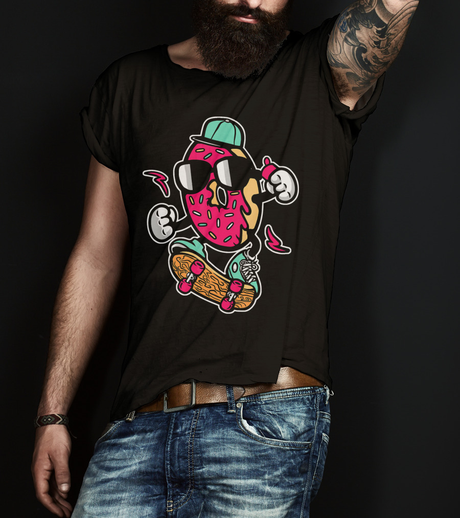 Skateboard Donut Urban T-Shirt