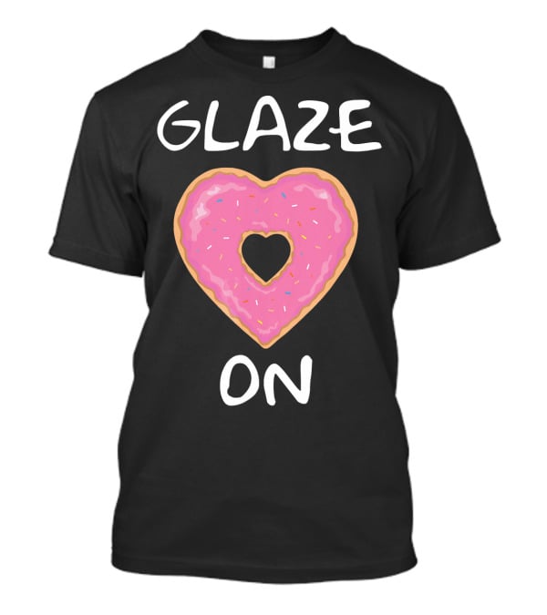 Bakers Dozen Glaze On Donut Heart T-Shirt