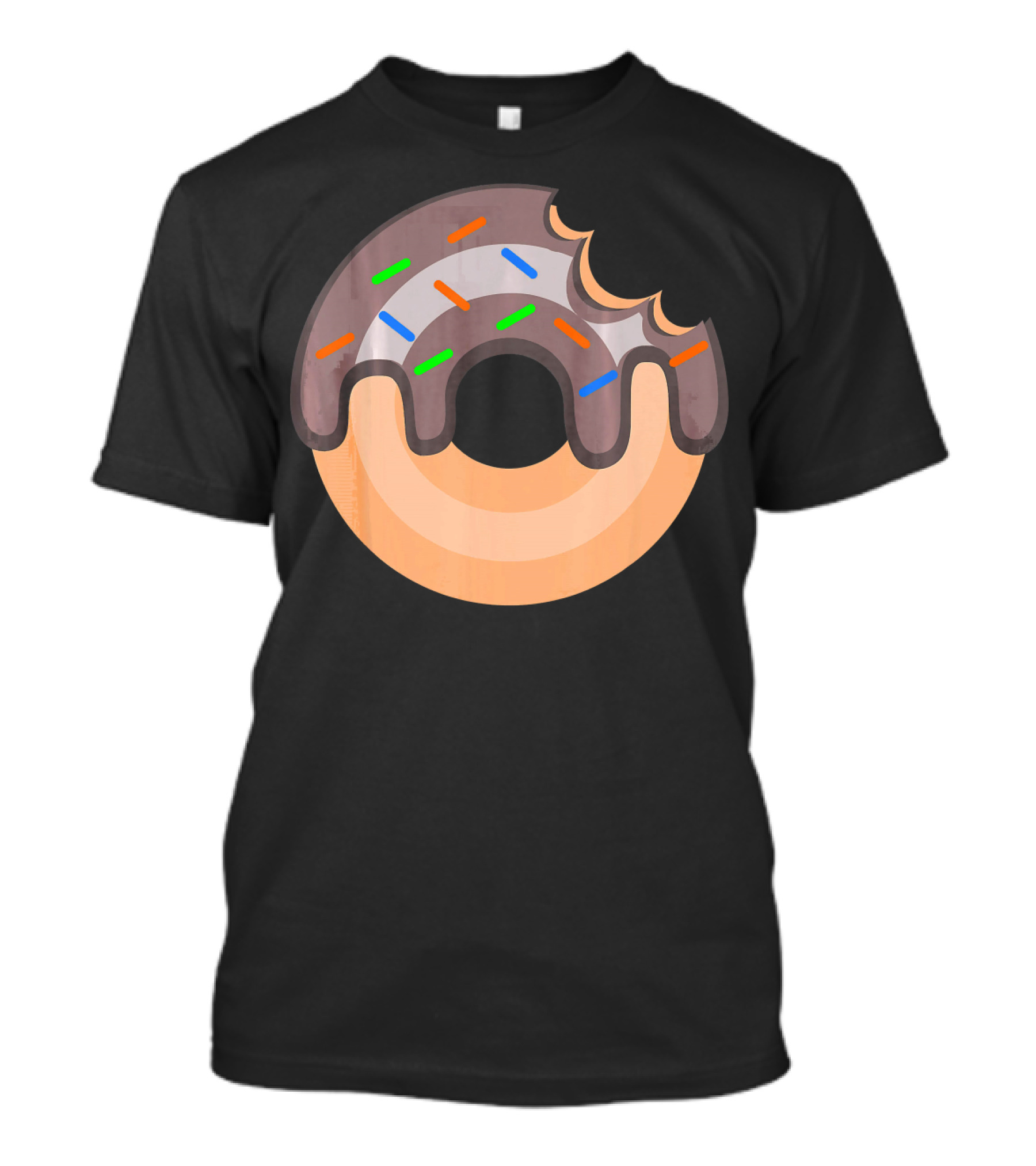 Donut Lover Favorite Food Chocolate Sprinkles Bite T-Shirt