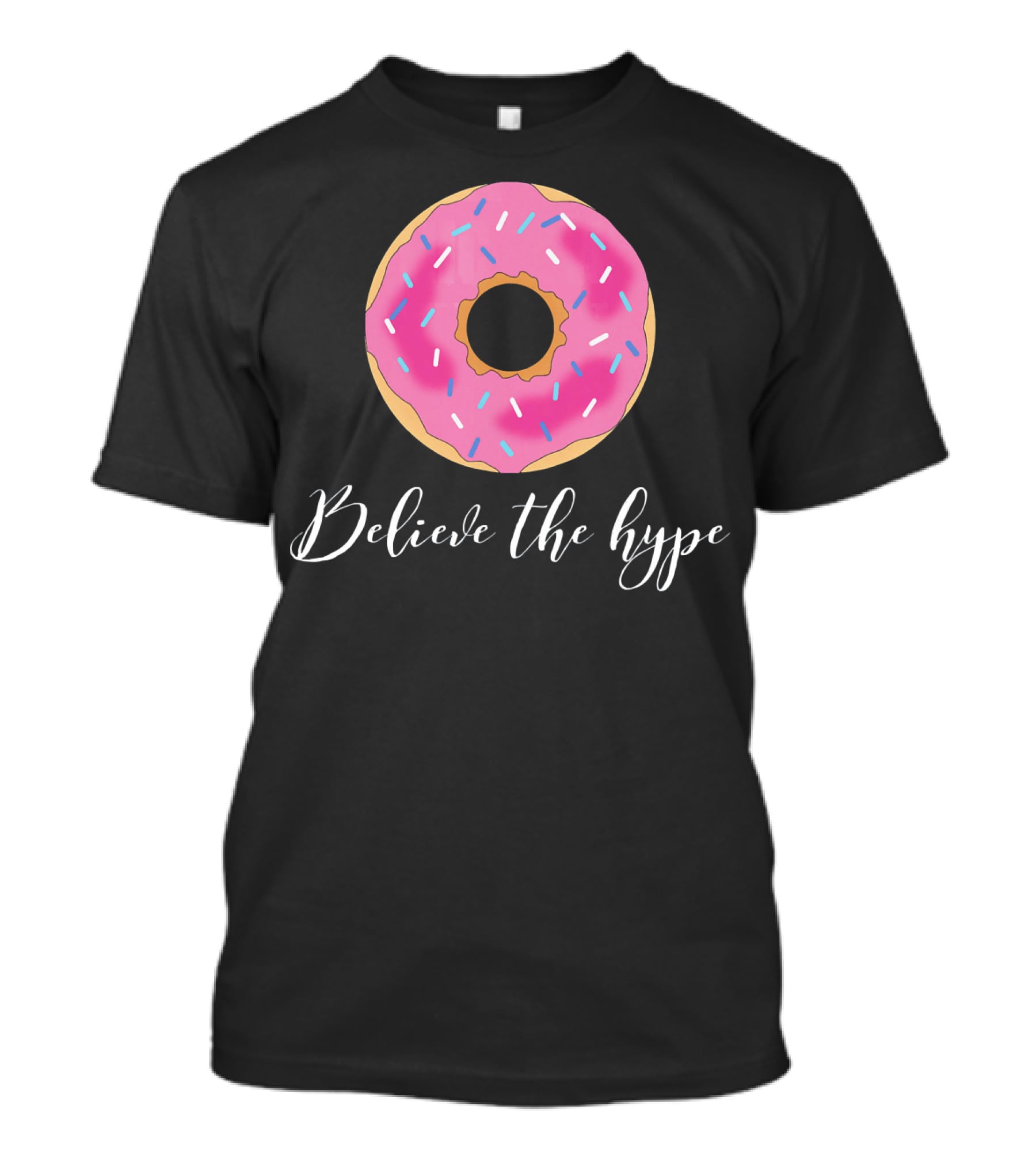 Believe The Hype Donut Sprinkles Pink T-Shirt