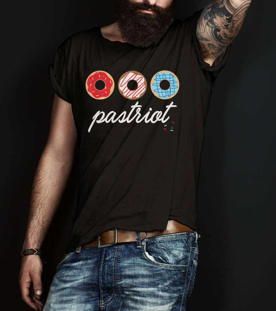 USA Pastriot Donuts Red White Blue T-Shirt