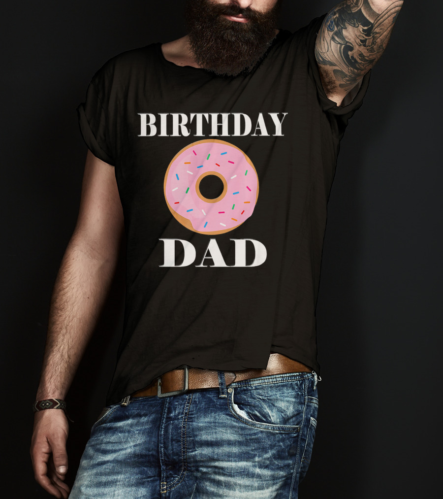 Birthday Donut Dad Party T-Shirt