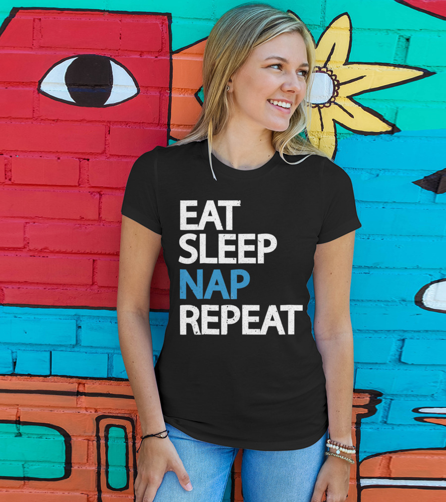 Eat Sleep Nap Repeat Funny Sleep Cycle T-Shirt
