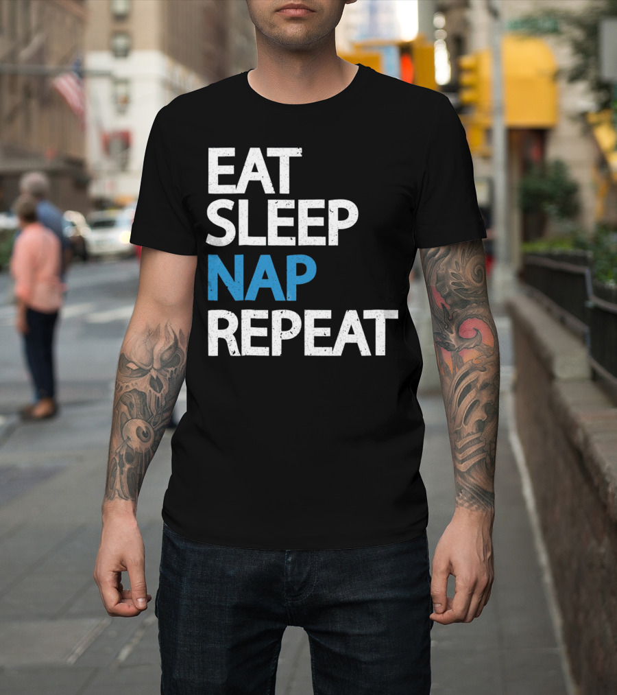 Eat Sleep Nap Repeat Funny Sleep Cycle T-Shirt