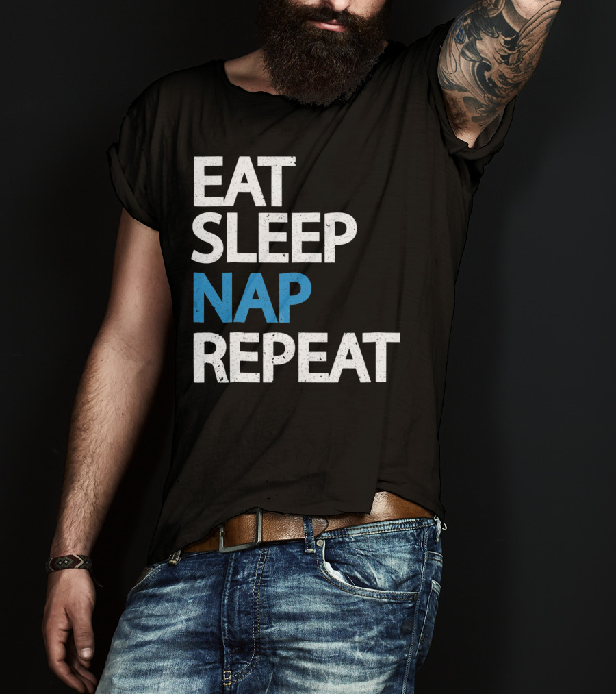 Eat Sleep Nap Repeat Funny Sleep Cycle T-Shirt
