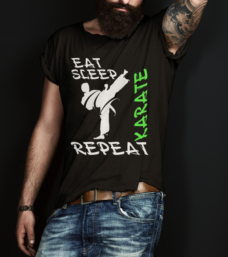 Eat Sleep Karate Repeat T-Shirt