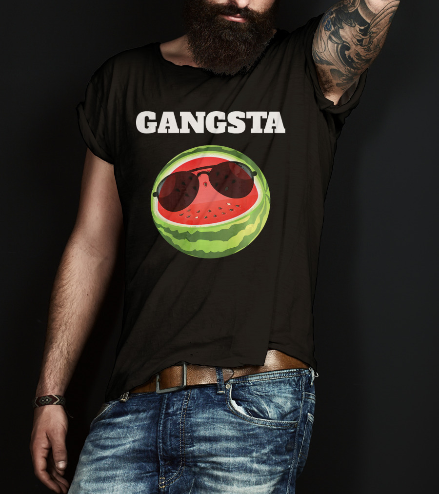 Gangsta Watermelon Sunglasses T-Shirt