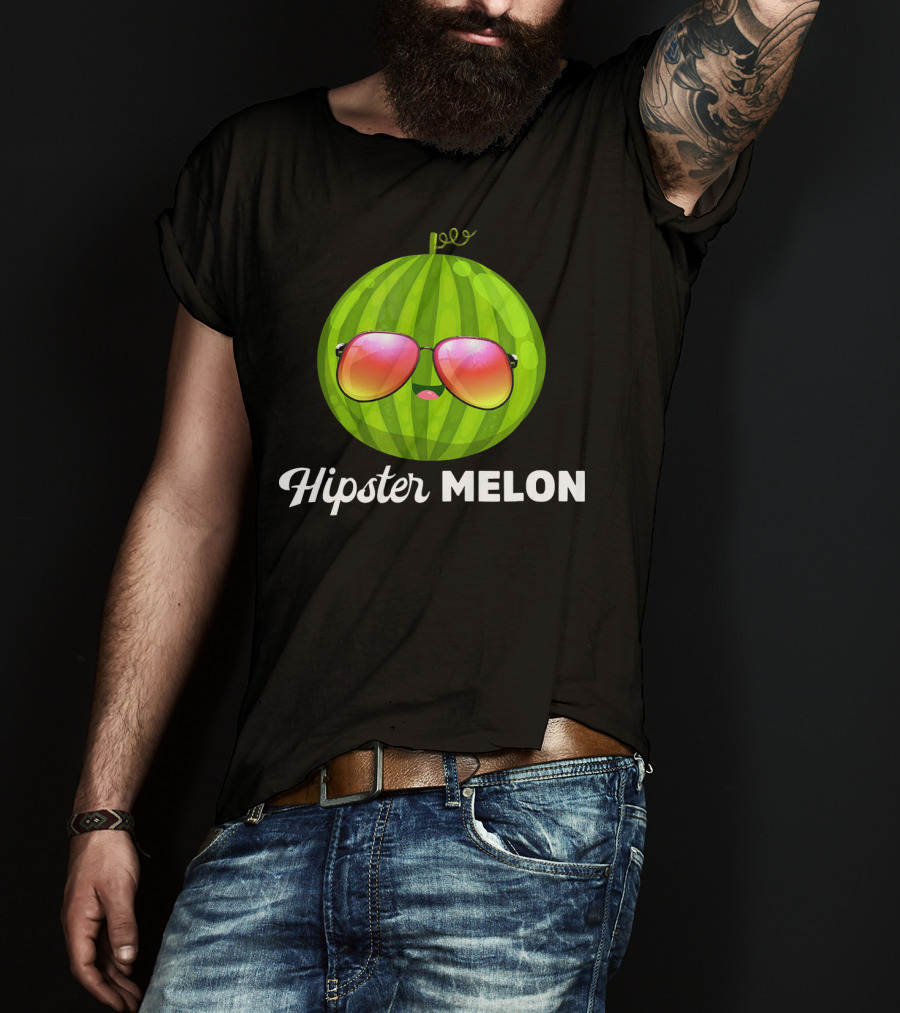 Hipster Melon Sunglasses T-Shirt