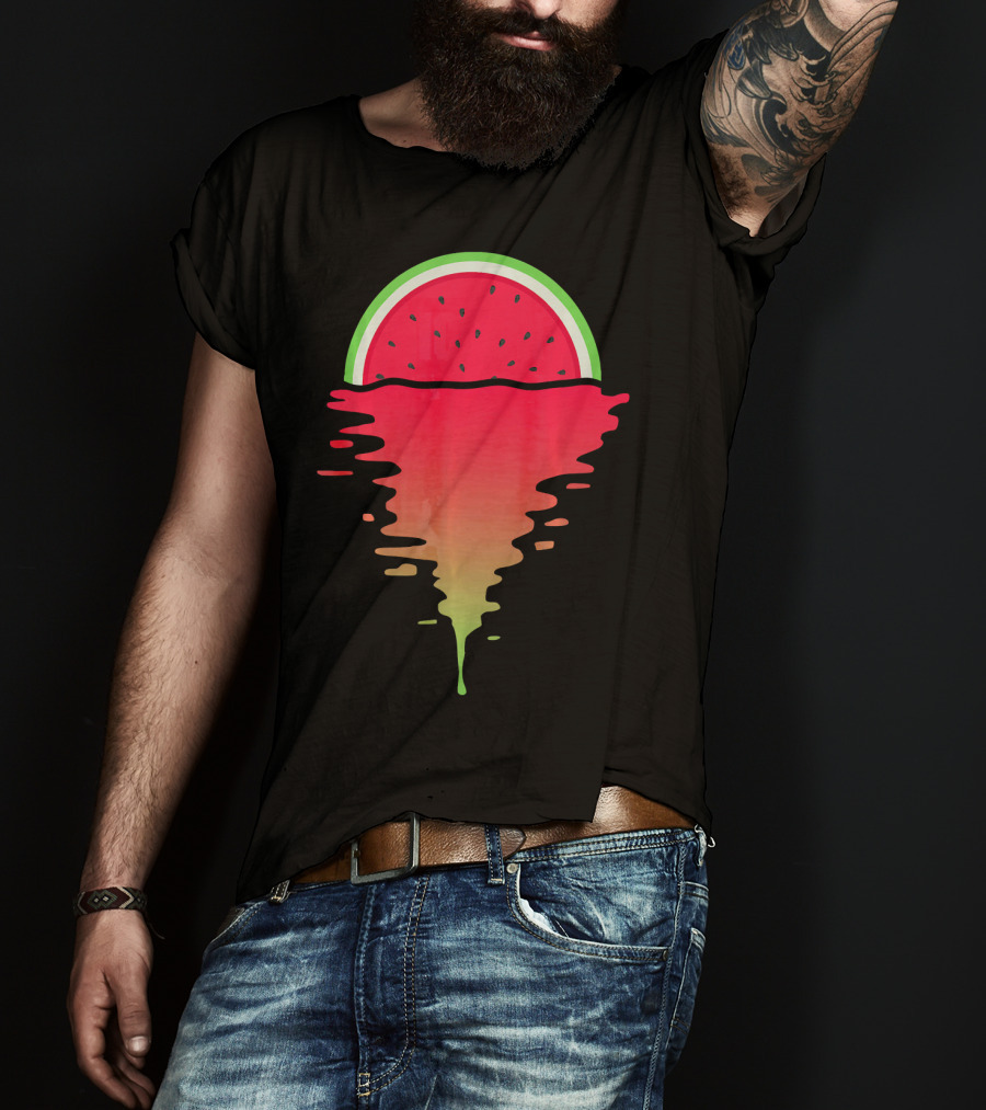 Watermelon Tropical Sunset 80s T-Shirt
