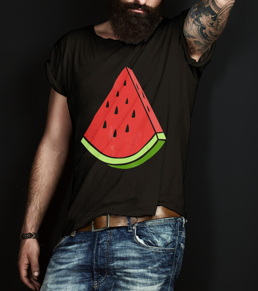 Watermelon Slice Red Green Wedge T-Shirt