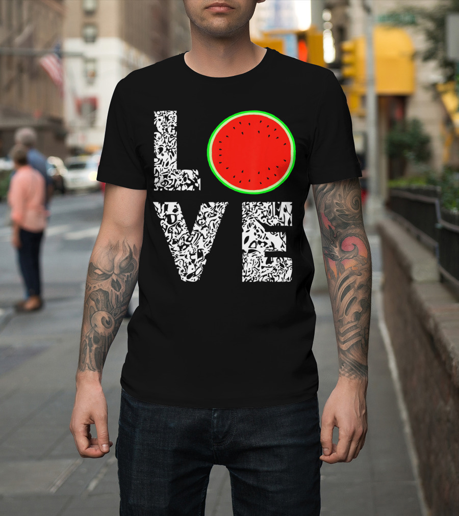 LOVE Watermelon Love Tropical Melon Summer T-Shirt