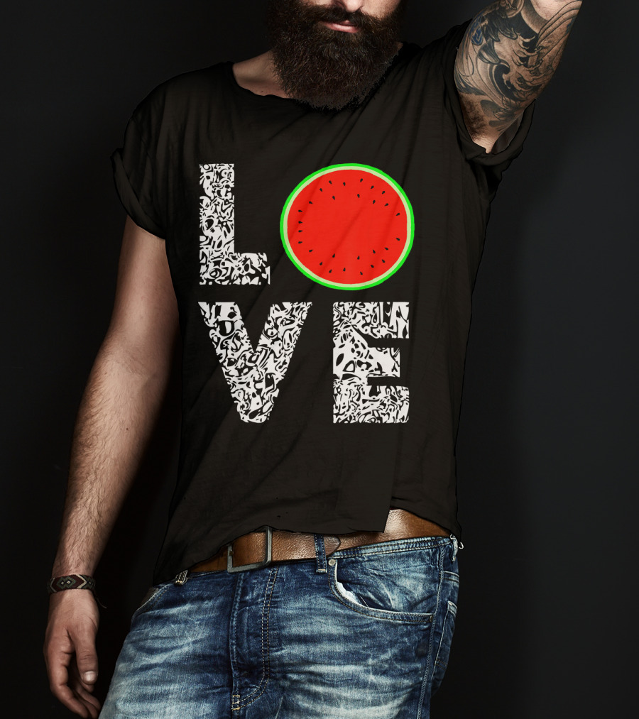 LOVE Watermelon Love Tropical Melon Summer T-Shirt