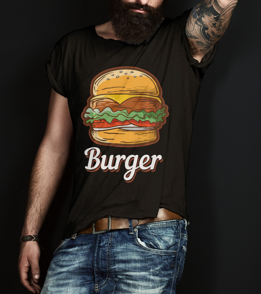 Burger Food Hamburger Cheeseburger Fast Burger T-Shirt