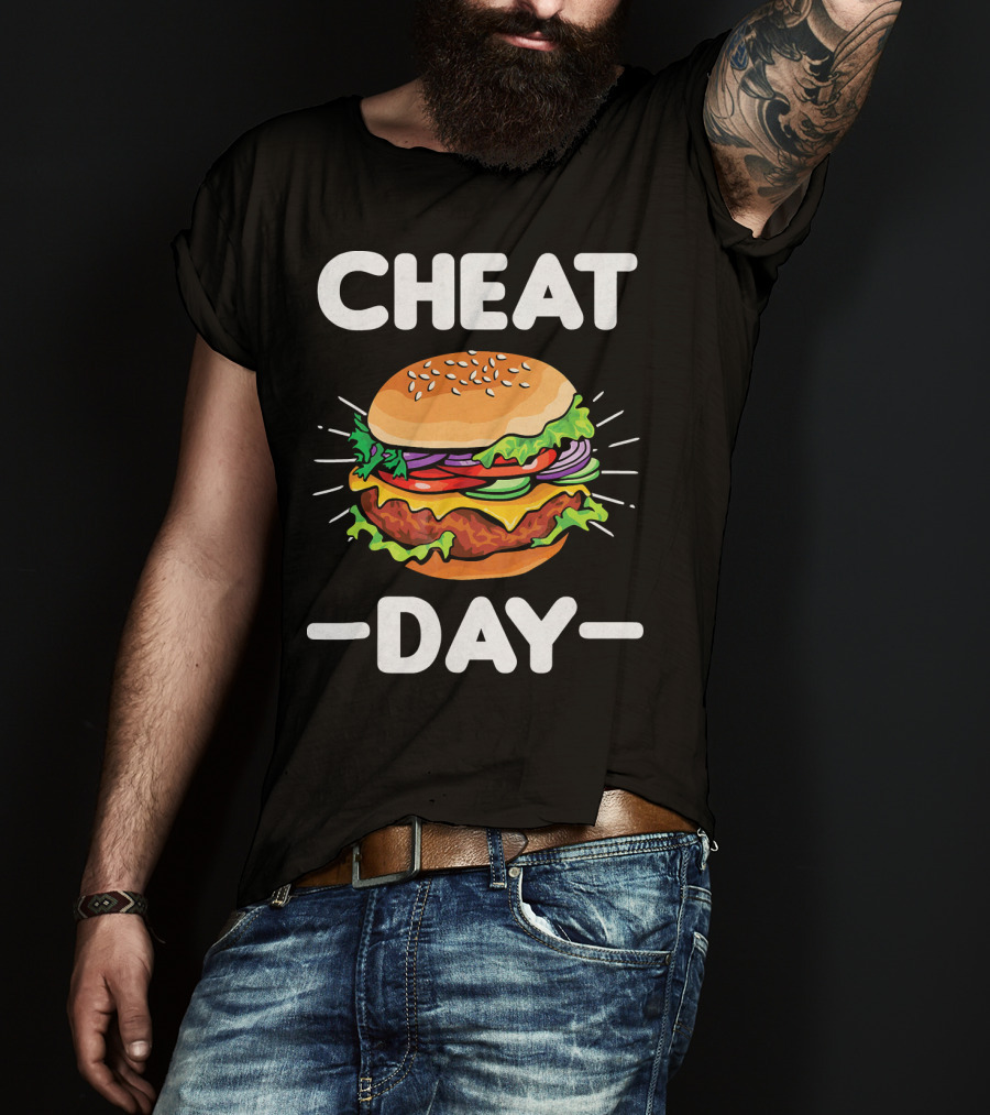 Cheat Day Funny Cheeseburger Ham T-Shirt