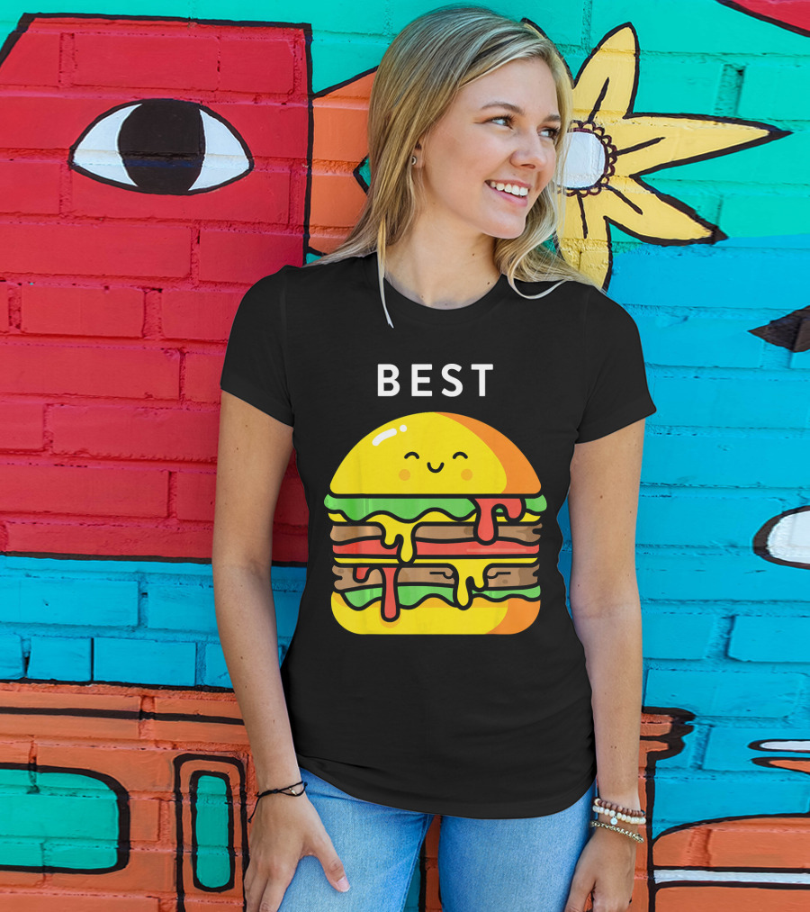 Best Burger Fries Best Friend Matching T-Shirt