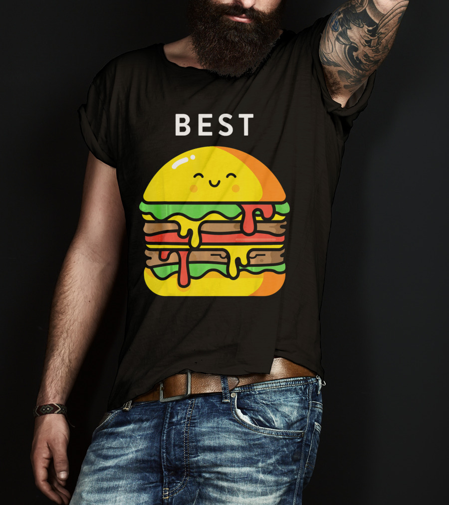 Best Burger Fries Best Friend Matching T-Shirt