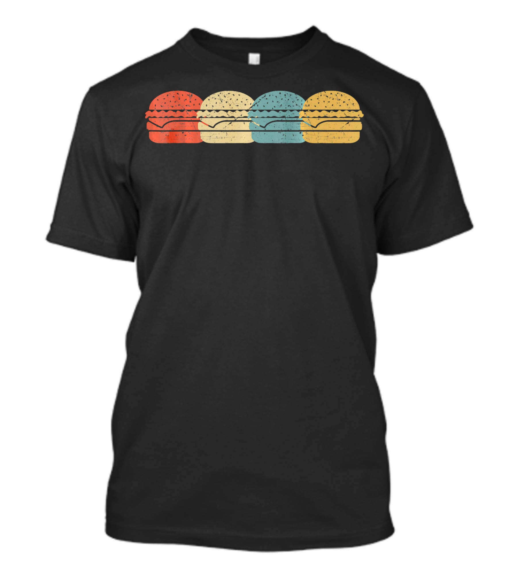 Vintage Retro Hamburger Pop Art Cool Ham T-Shirt