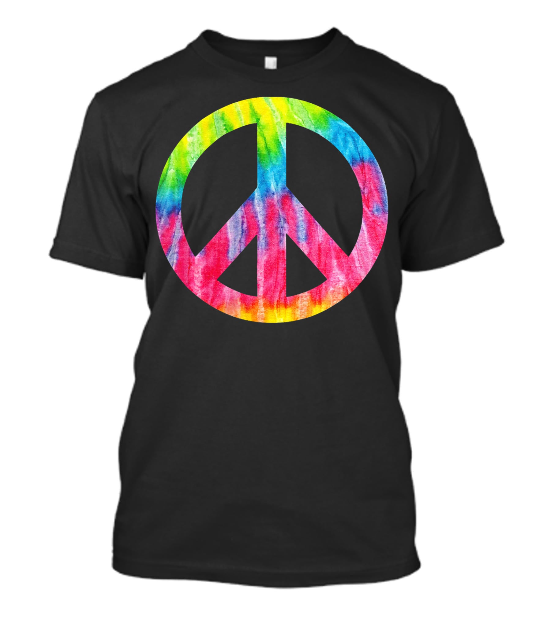 Tie Dye Peace Sign Hippie 60s 70s Halloween Costume T-Shirt