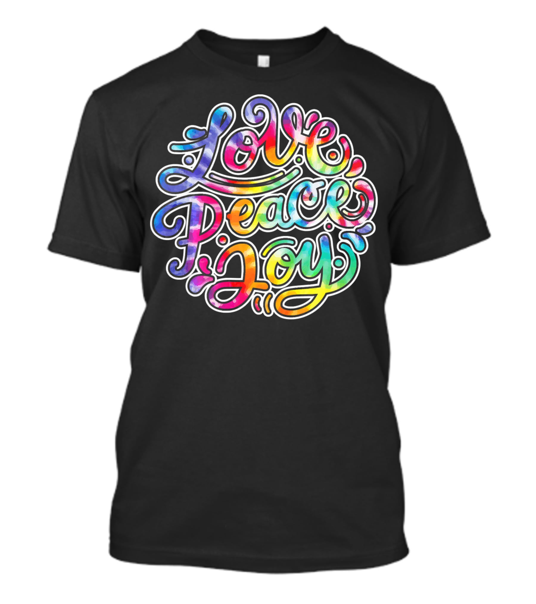 Love Peace Joy Cute Tie Dye T-Shirt