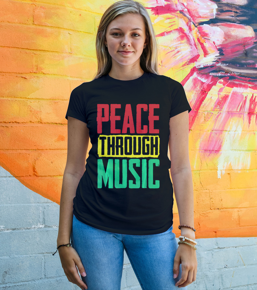 Peace Through Music Reggae Concert T-Shirt