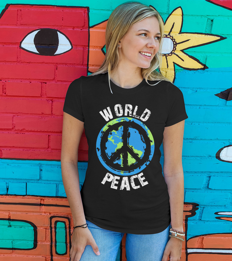 World Peace Global Peace Earth T-Shirt