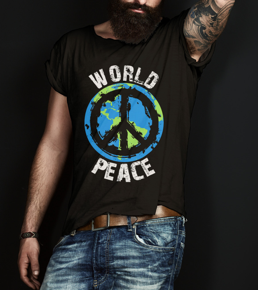 World Peace Global Peace Earth T-Shirt