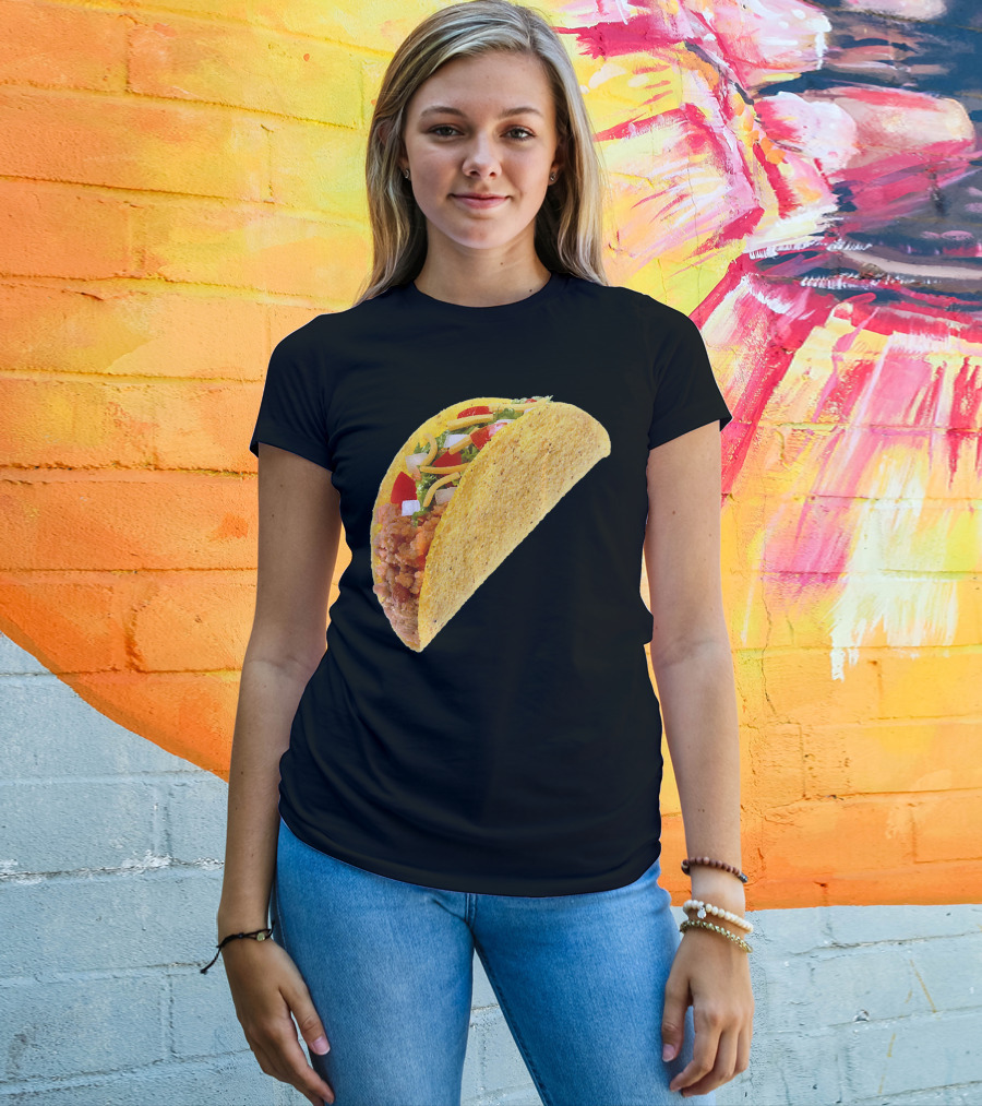 Taco Costume Mexican Food Hard Shell Taco T-Shirt