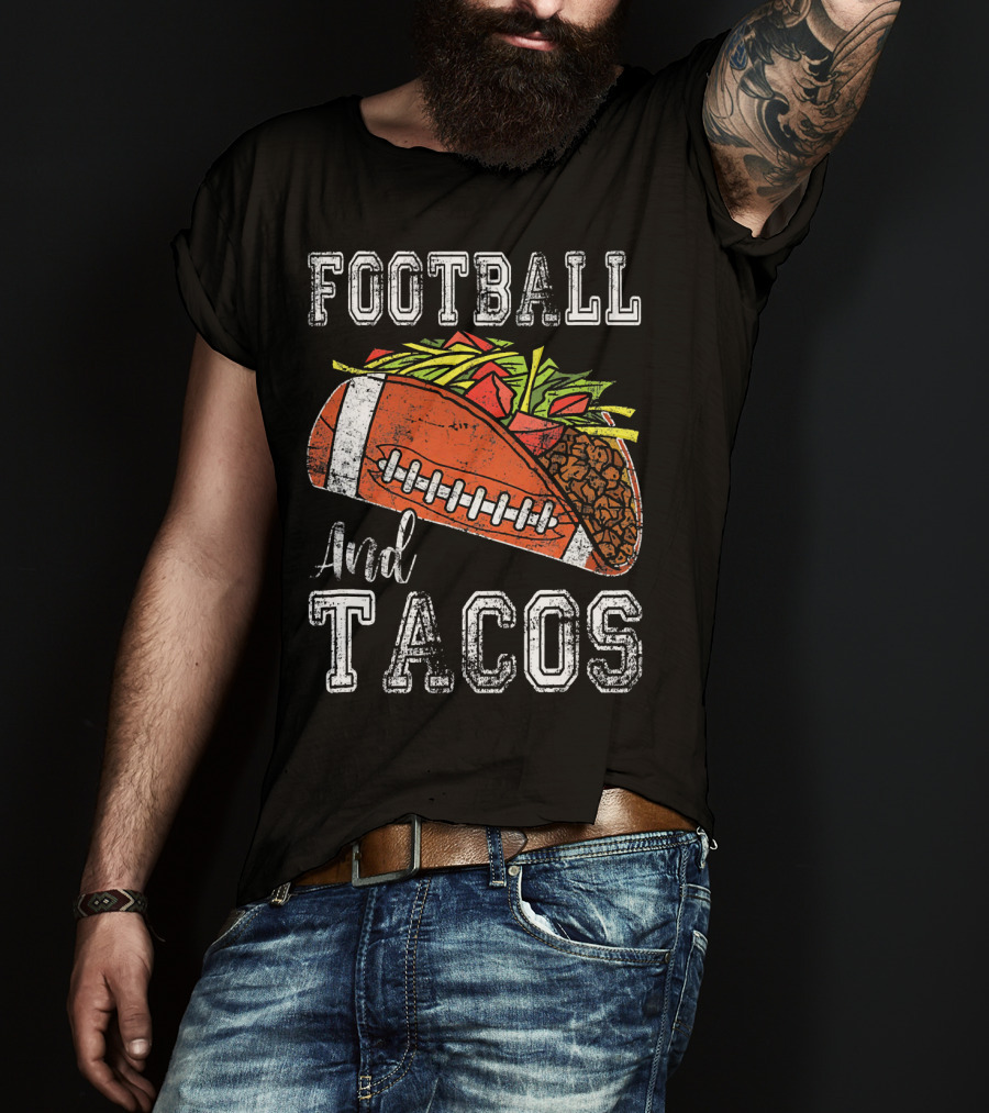 Football And Tacos Funny Taco T-Shirt