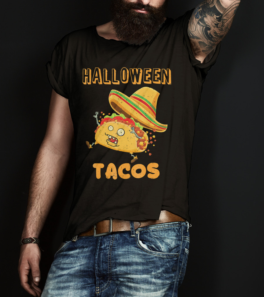 Halloween Tacos Zombie Costume T-Shirt