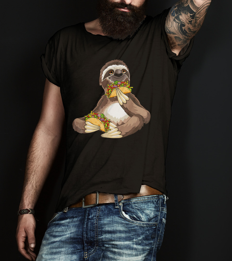 Sloth Eating Tacos For Sloth T-Shirt