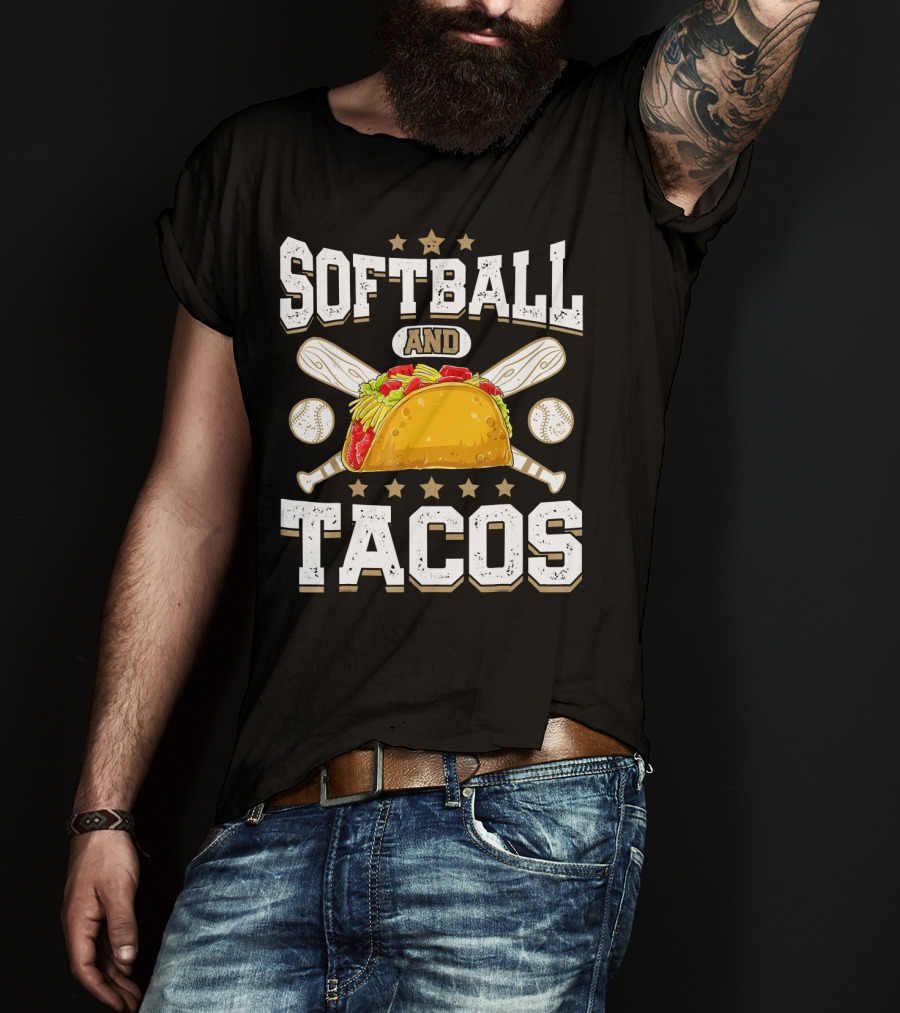 Softball And Tacos Girls Home Run Fiesta T-Shirt