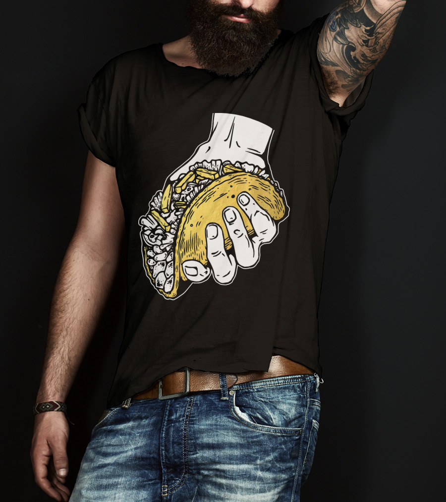 Taco Hand Holding Classic Street Food T-Shirt