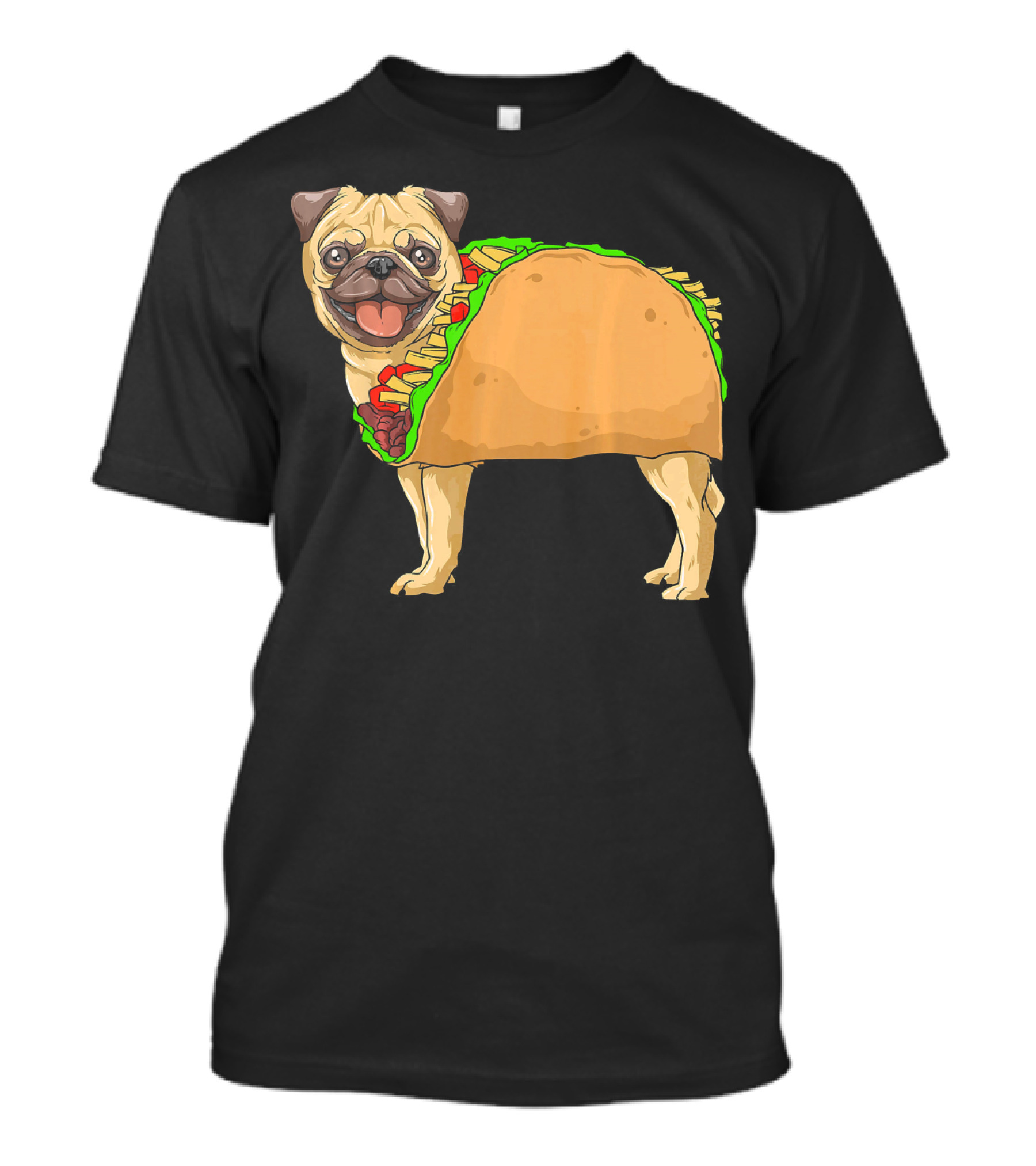 Taco Pug Mexican Burrito Pug T-Shirt