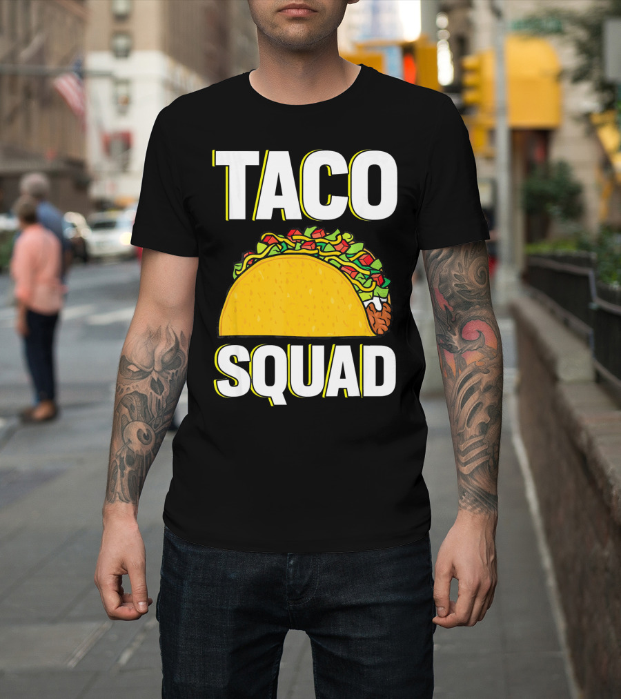 Taco Squad Funny Food Lover Team T-Shirt