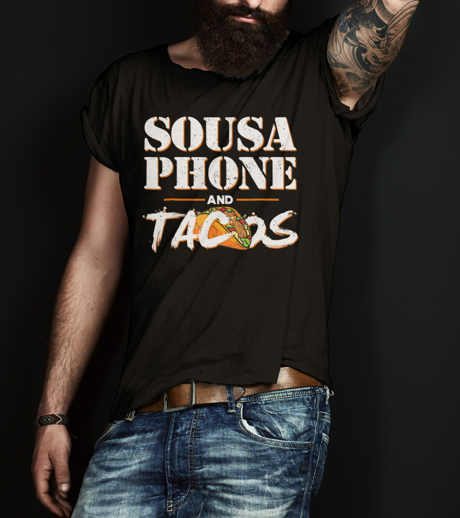 Sousaphone And Tacos Marching Band Humor T-Shirt